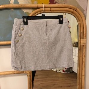 J CREW Seersucker Mini Skirt